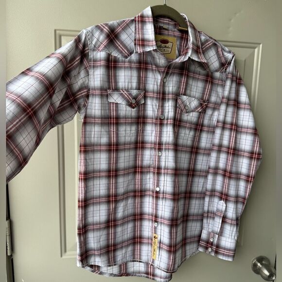 Larry Mahan Cowboy Collection Shirt Woman’s XL Pearl Snap Western Plaid Casual - Picture 5 of 9